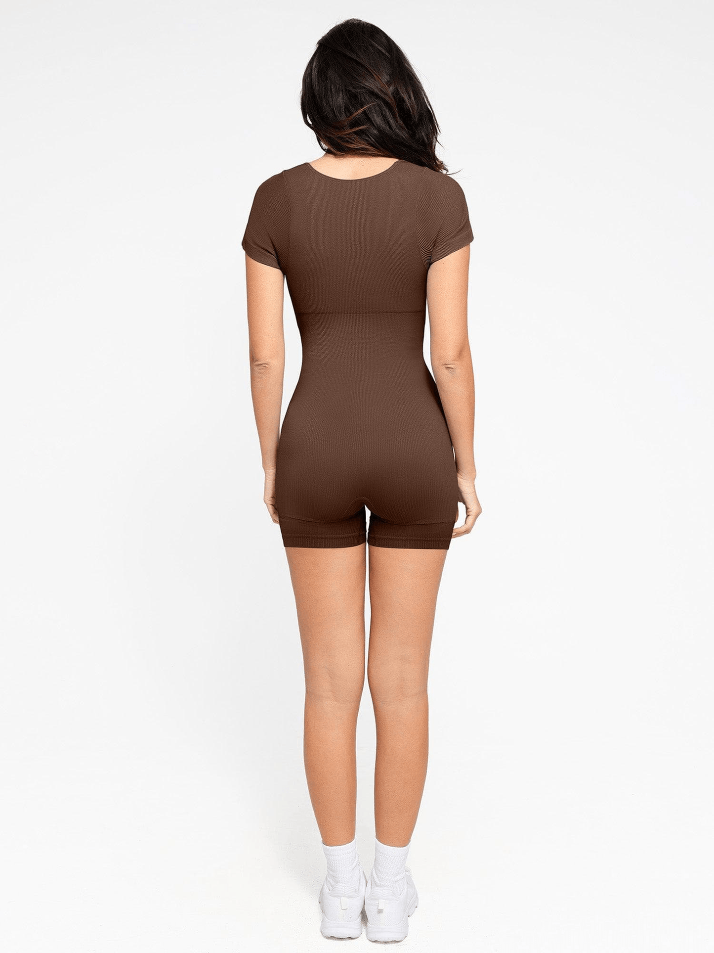 Ribbed Seamless Shapewear Romper