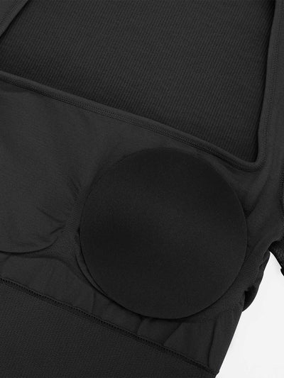 Ribbed Seamless Shapewear Romper
