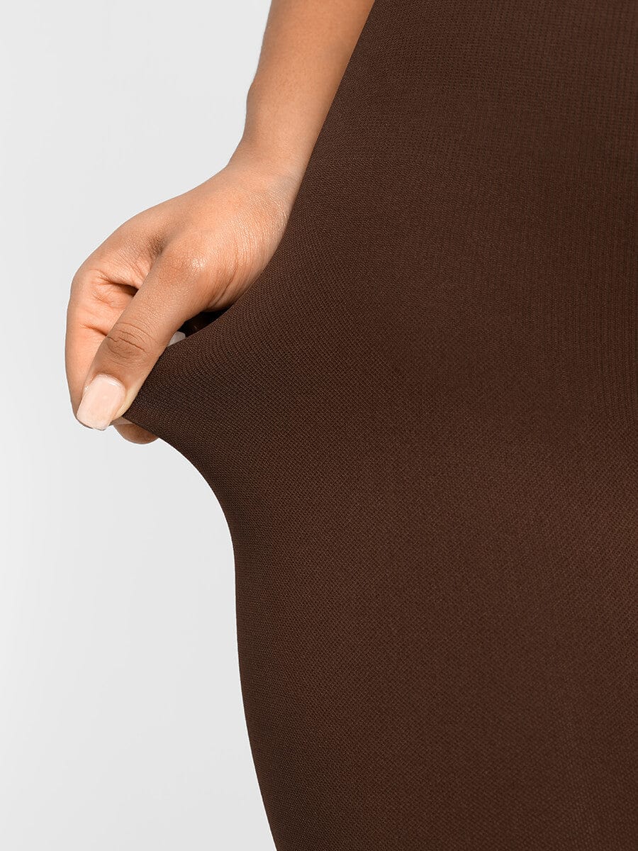 Flared Seamless Jumpsuit with a Square Neckline and U-Shaped Back