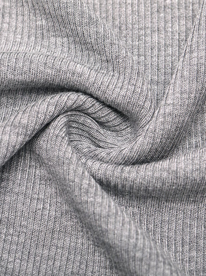 Rayon Ribbed Fitted Boxer Mid Waist Breathable Shorts