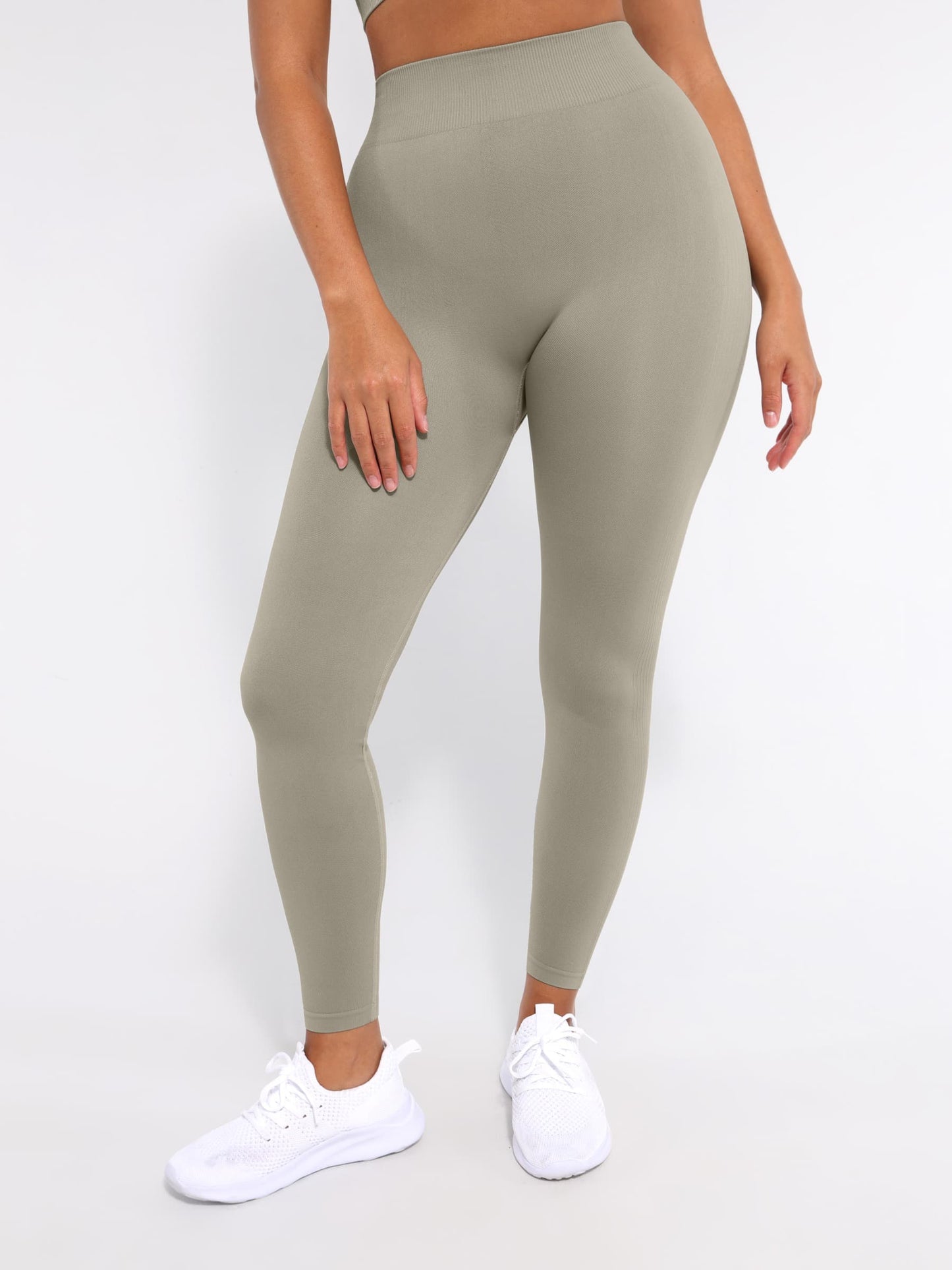 Seamless High-Waisted Slimming Yoga Leggings with Leg Shaping