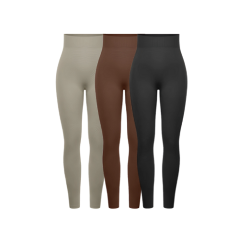 Seamless High-Waisted Slimming Yoga Leggings with Leg Shaping