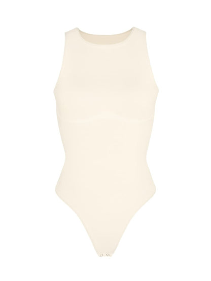 Sustainable Seamless Outer Crew Thong Bodysuit