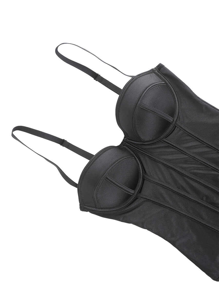 Strapless Bodysuit Shapewear with Built-in Cups