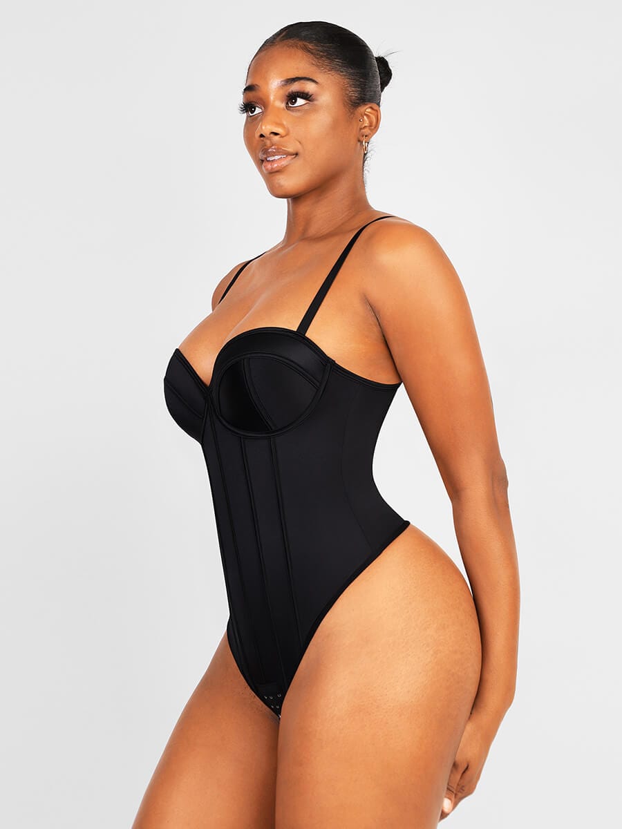 Strapless Bodysuit Shapewear with Built-in Cups