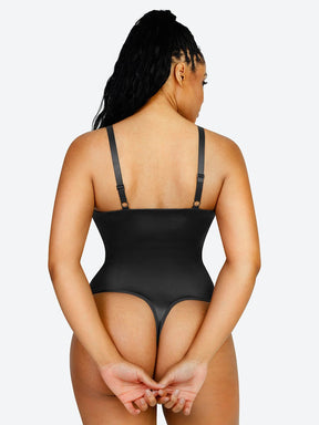 Shaping Thong Bodysuit with Built-in Elastic Mesh