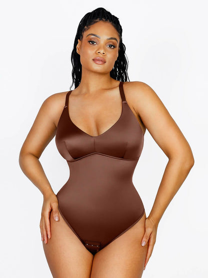 Shaping Thong Bodysuit with Built-in Elastic Mesh