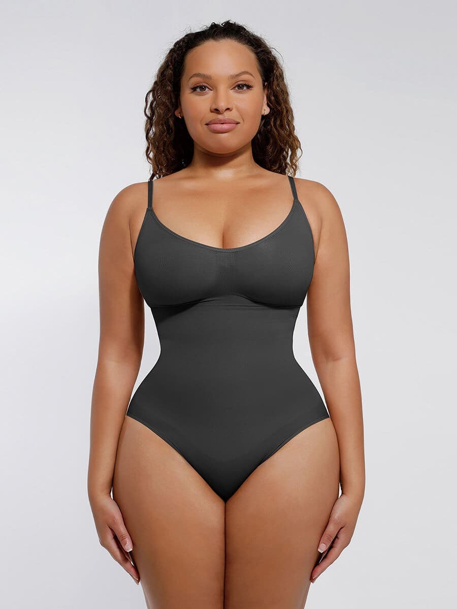 Seamless Sculpted Bust Thong Bodysuit