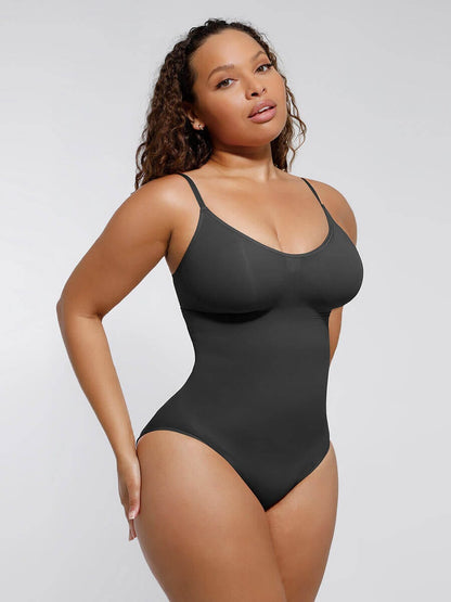 Seamless Sculpted Bust Thong Bodysuit