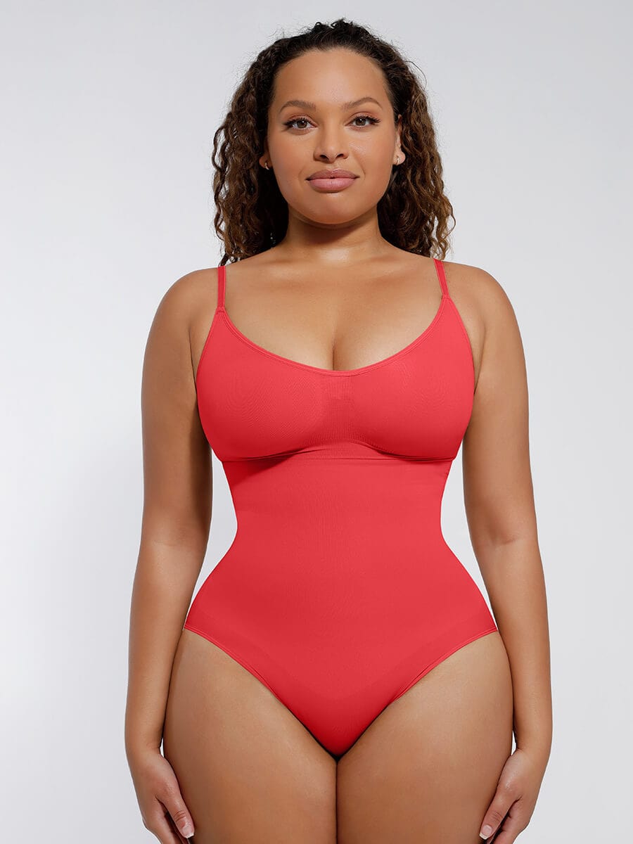 Seamless Sculpted Bust Thong Bodysuit