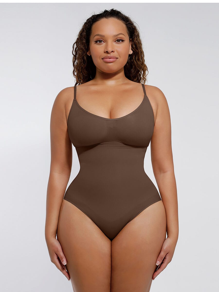 Seamless Sculpted Bust Thong Bodysuit