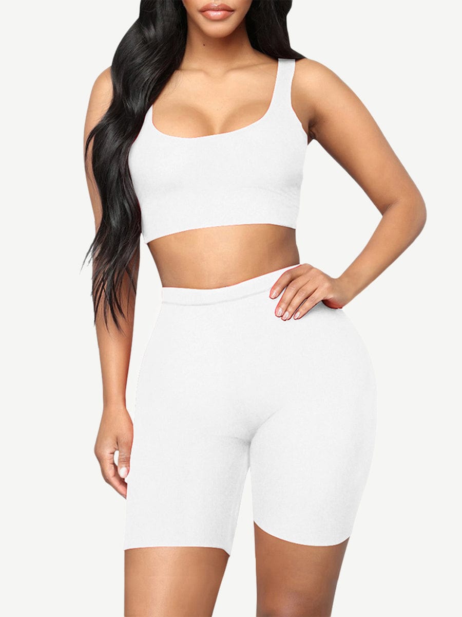 High-Waist Sports Shorts with Moderate Support